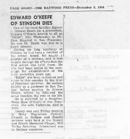 Edward O'Keefe obituary