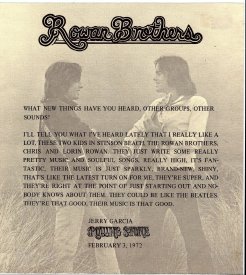 Rowan Bros. by Jerry Garcia