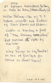 Selmer Aeroplane Factory back