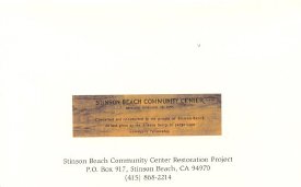SB Com Ctr Restoration Project Mailer Back