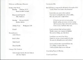 Richard Gamble Memorial Program