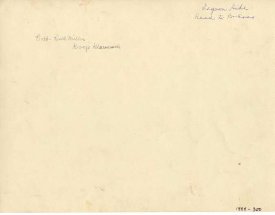 backside with handwriting